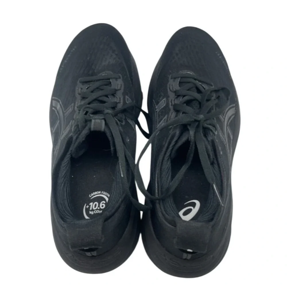 ASICS Gel-Nimbus 27 Womens Running Shoes Black Black 1012B753 Size 8.5
